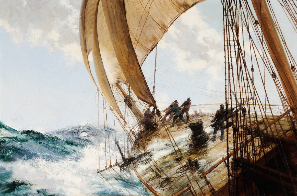 A Roll to Loo'Ard, Montague Dawson